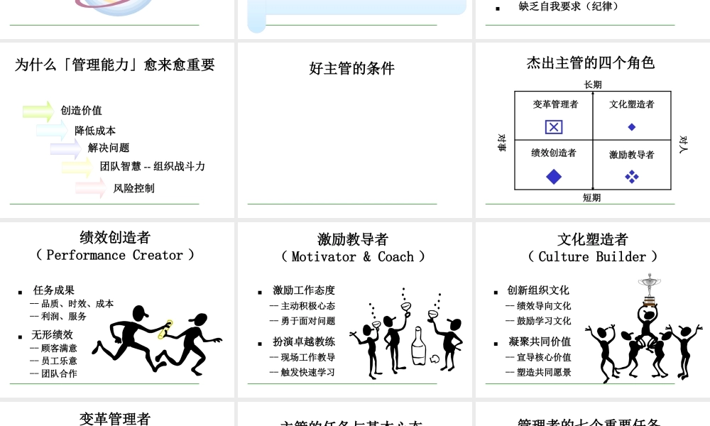 如何成为优秀的部门经理主管