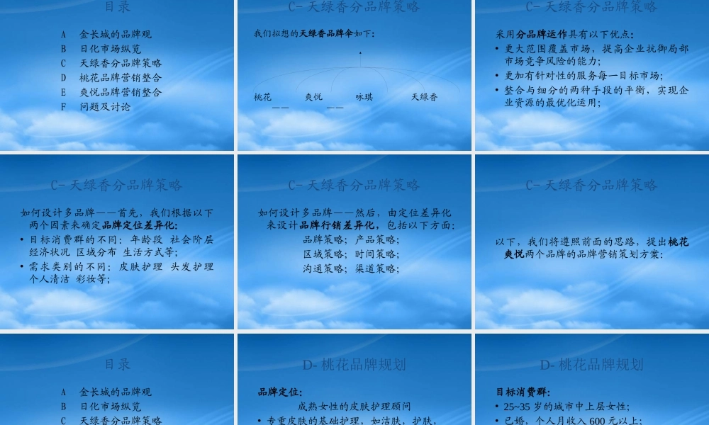 天绿香品牌营销案--ahjlr