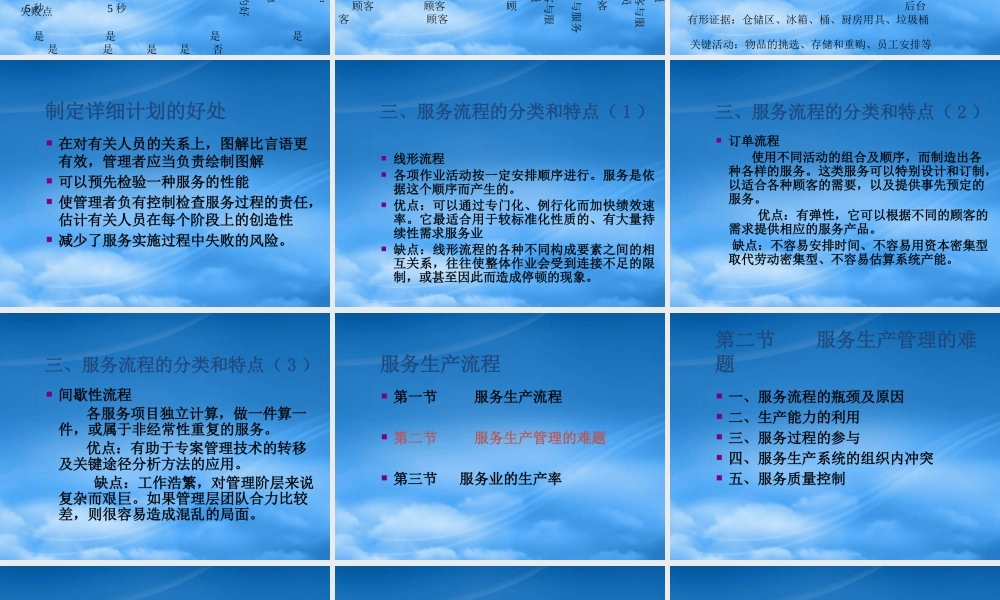 服务生产流程与管理