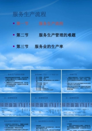服务生产流程与管理