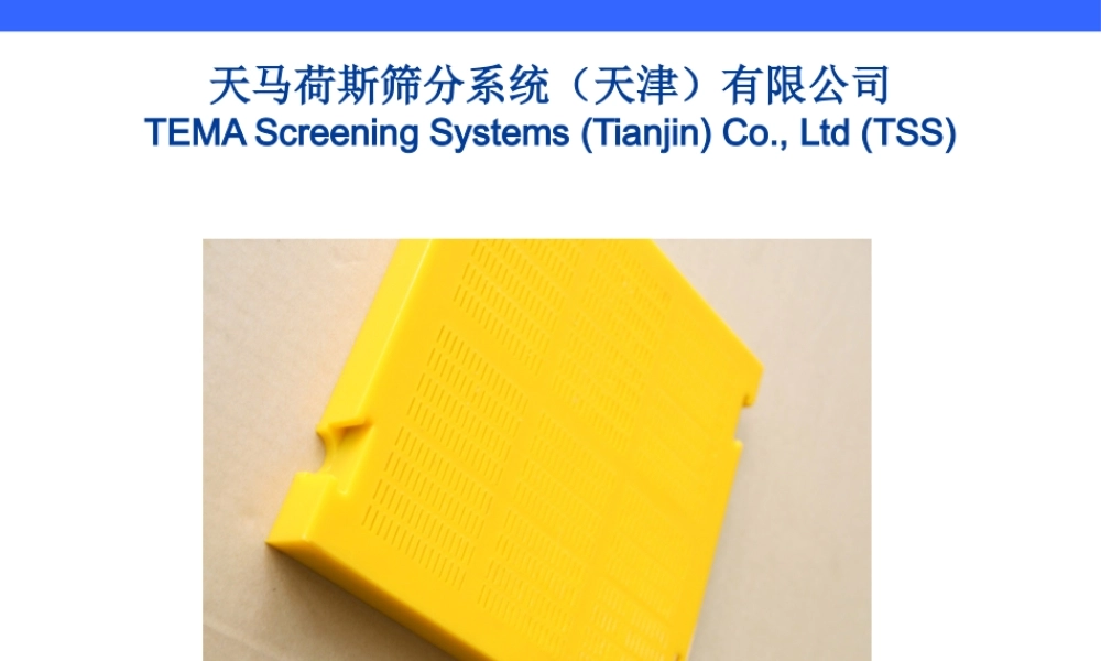 天马荷斯筛分产品技术交流