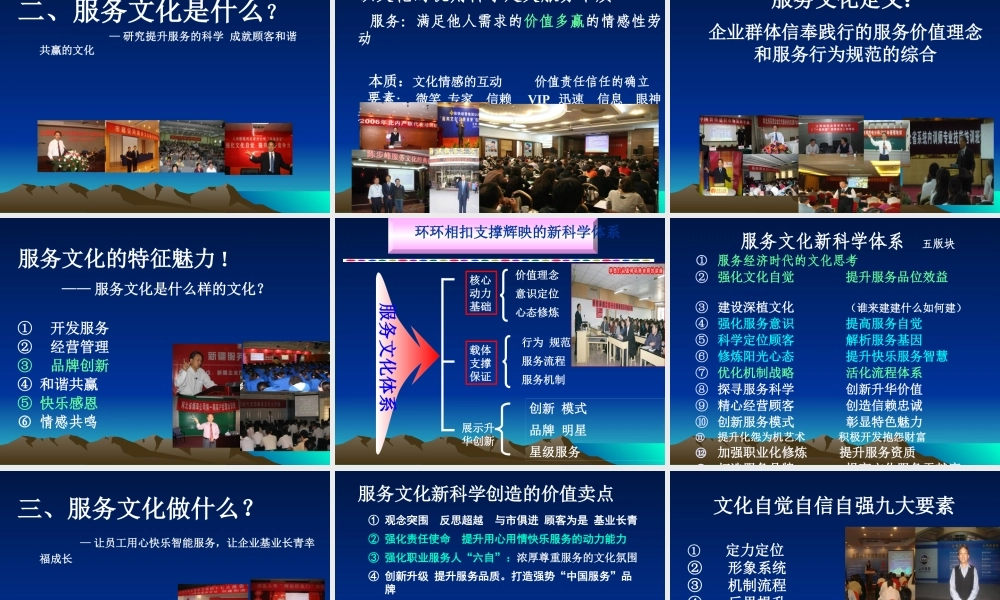 服务文化决胜未来-优秀企业的智慧选择