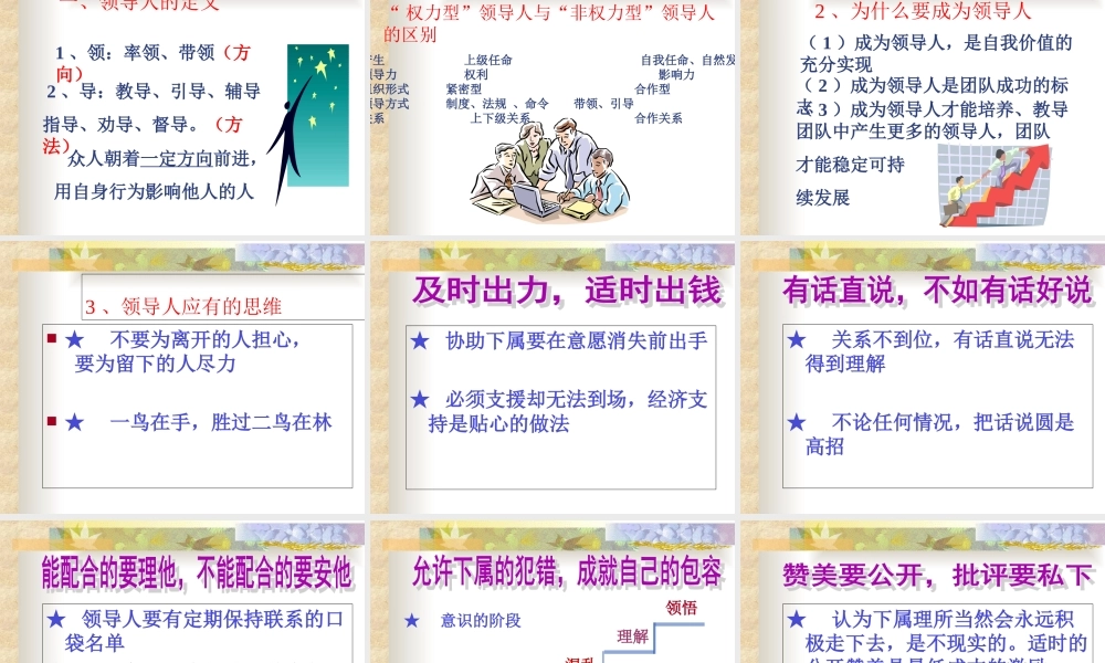 如何成为优秀的领导人