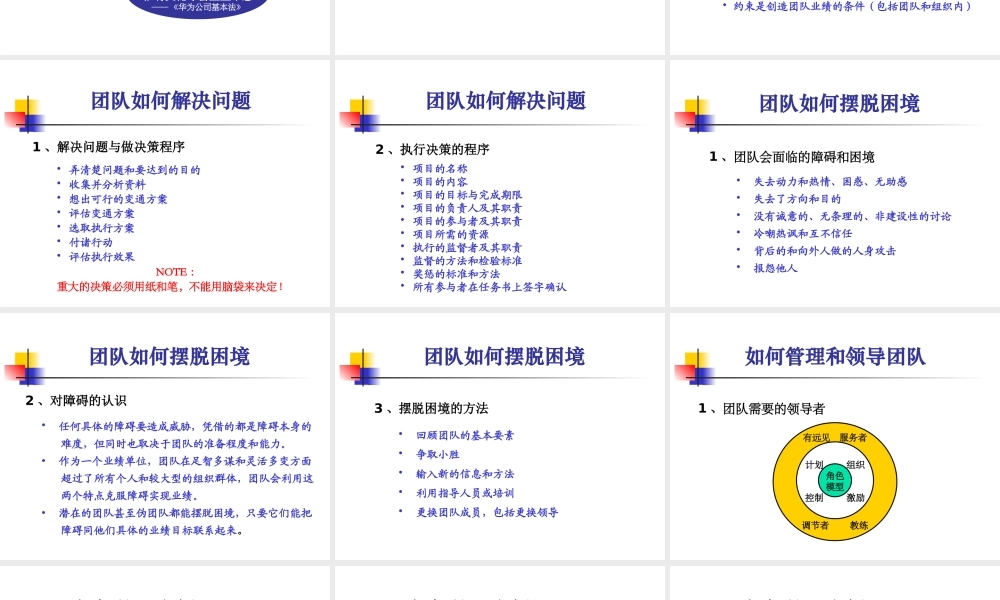 如何成为优秀的团队