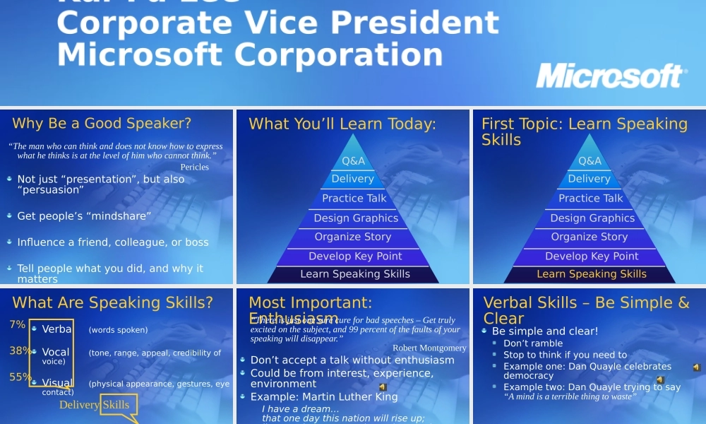 如何成为优秀的演讲家