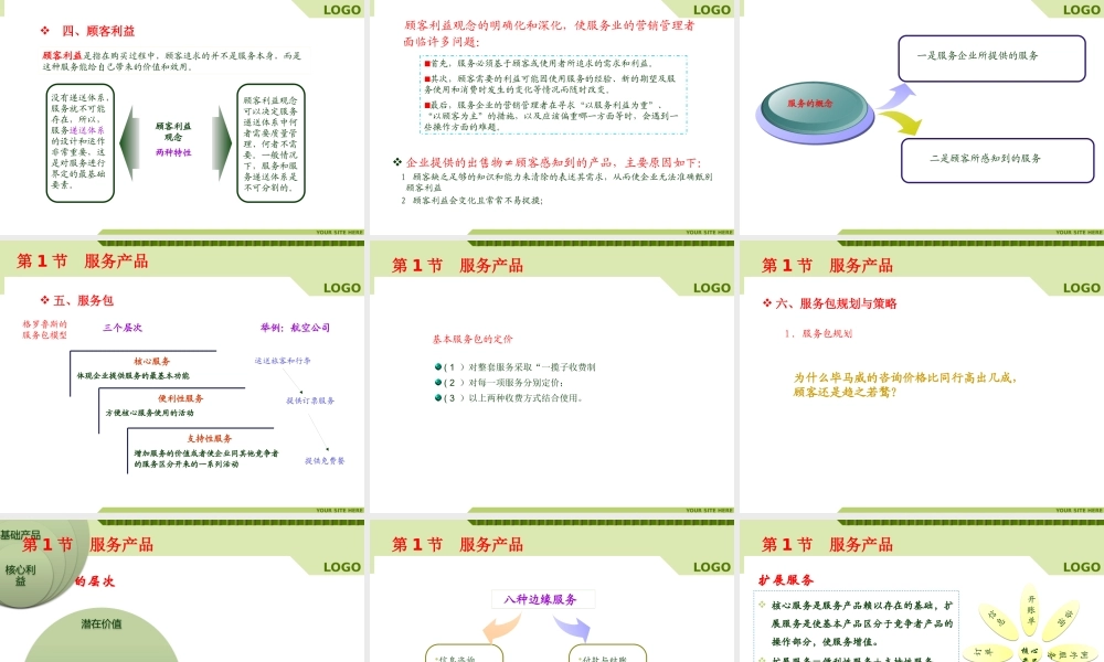 服务营销管理_05服务产品与品牌