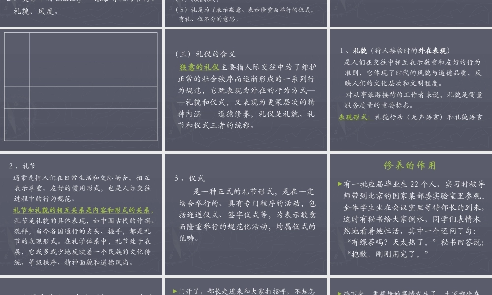 服务与社交礼仪教材