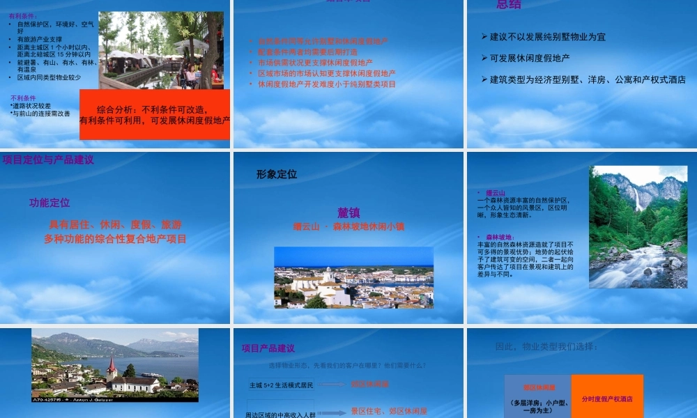 天奇·缙云山项目营销提案