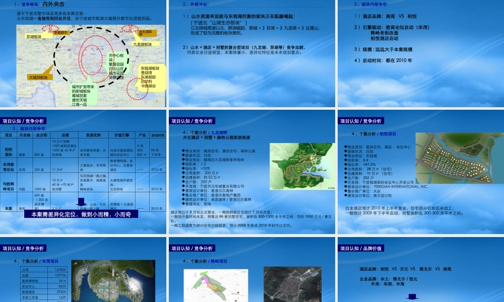 天启_宁波南苑东钱湖四季苑项目前期策略提案_90PPT