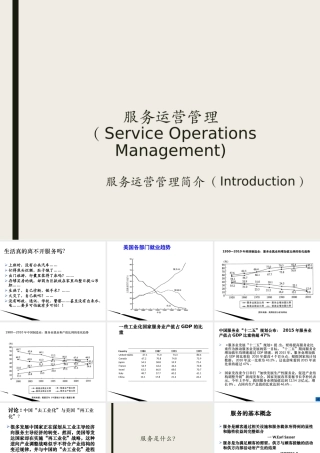 服务运营管理Topic_1Introduction