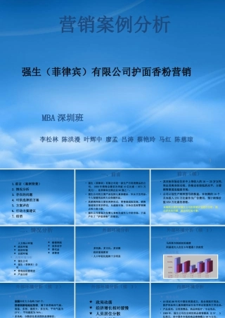 某公司护面香粉营销案例分析