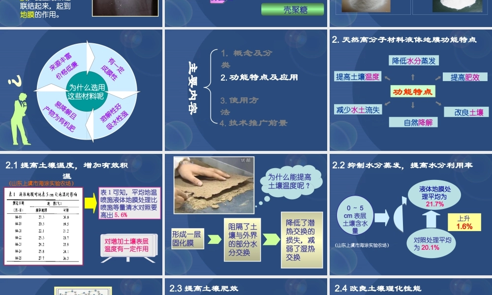 天然高分子材料液体地膜技术及其推广