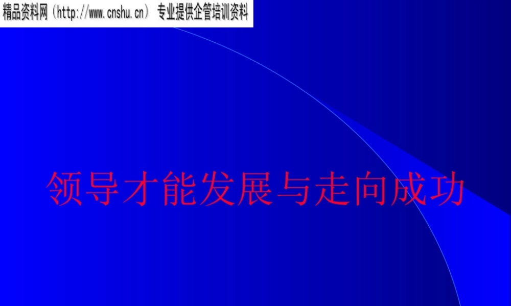 如何成为卓越的领导者