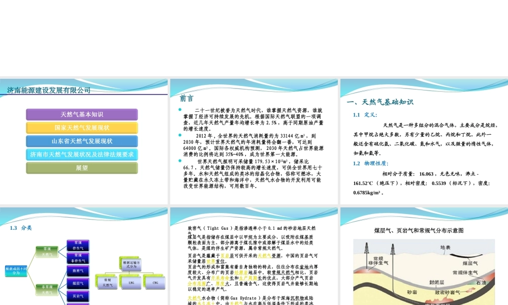 天然气发展现状及发展趋势概述