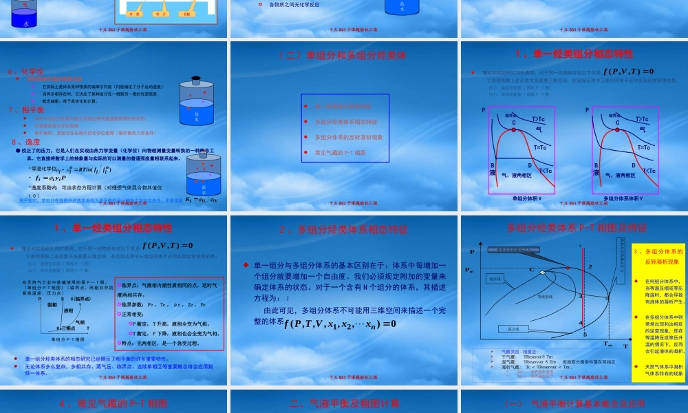 天然气工程-烃类流体相态