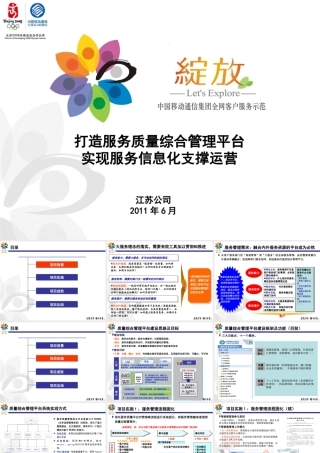 服务质量综合管理平台,实现服务信息化支撑运营