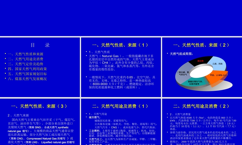 天然气基本知识及应用前景介绍