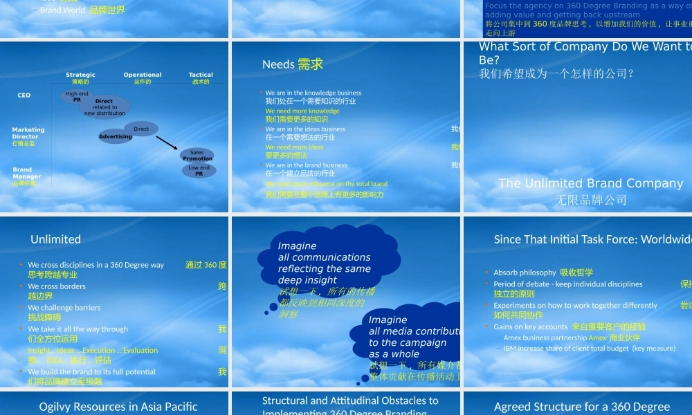 某公司活动策划与360度品牌管理教材