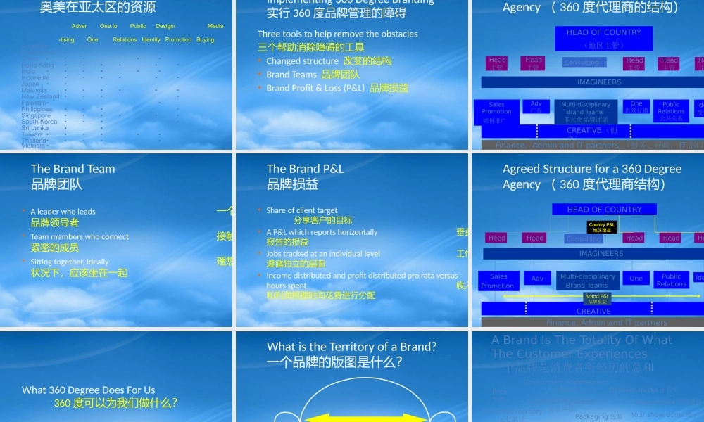 某公司活动策划与360度品牌管理教材