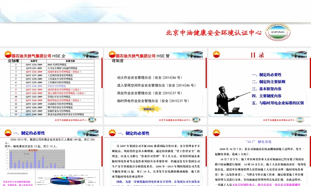 天然气集团公司HSE管理制度