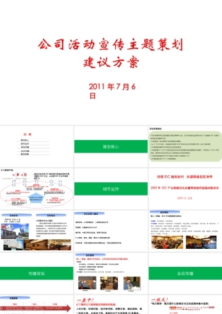 某公司活动宣传主题策划建议方案
