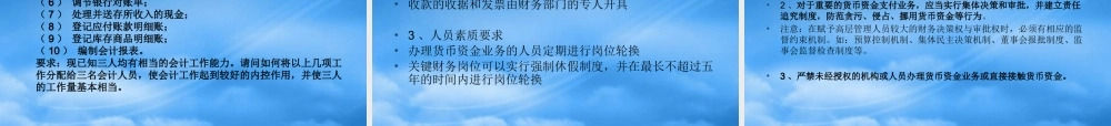 某公司货币资金管理及内部控制管理知识分析