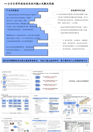 服装公司绩效与薪酬管理咨询项目建议书