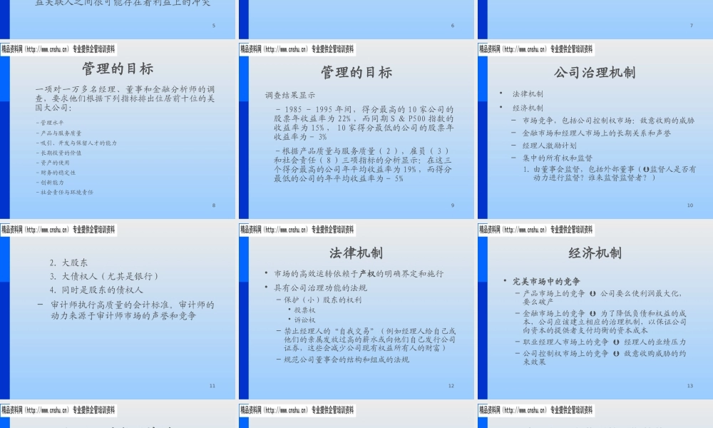 服装公司治理机制与董事会结构