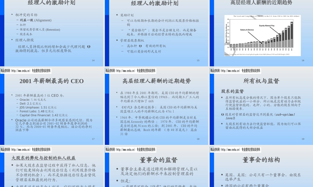 服装公司治理机制与董事会结构