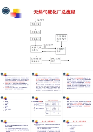 天然气液化厂流程概述