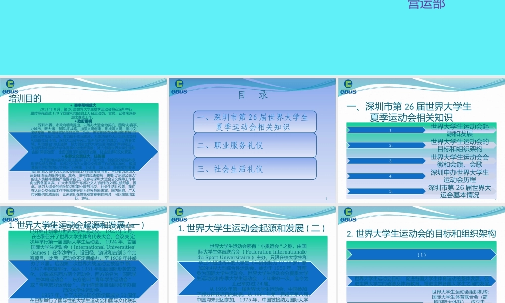 某公司基本知识及礼仪培训课件