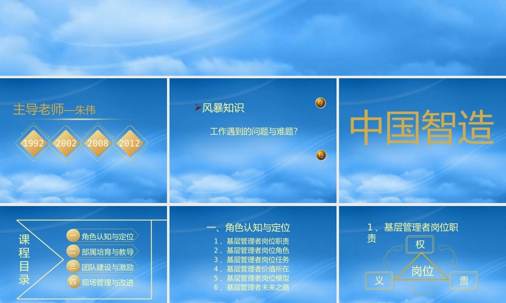 某公司基层管理者部属培育教材