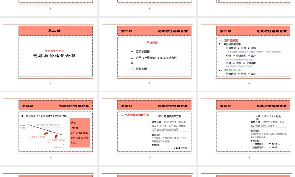 天然苏打水新产品营销全案