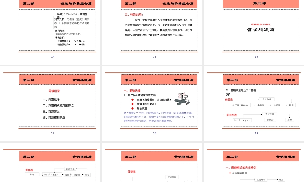 天然苏打水新产品营销全案