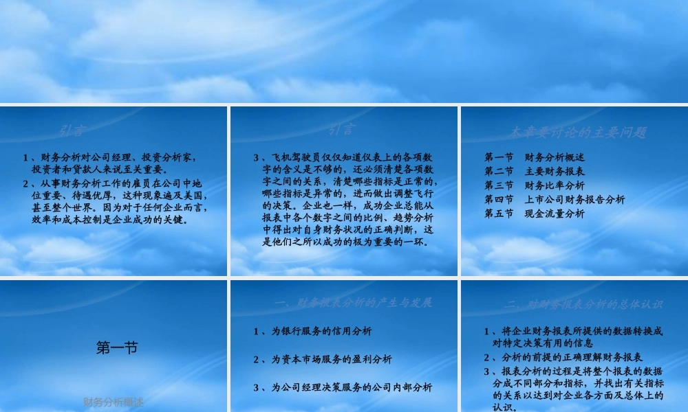 服装行业财务报表分析专题培训