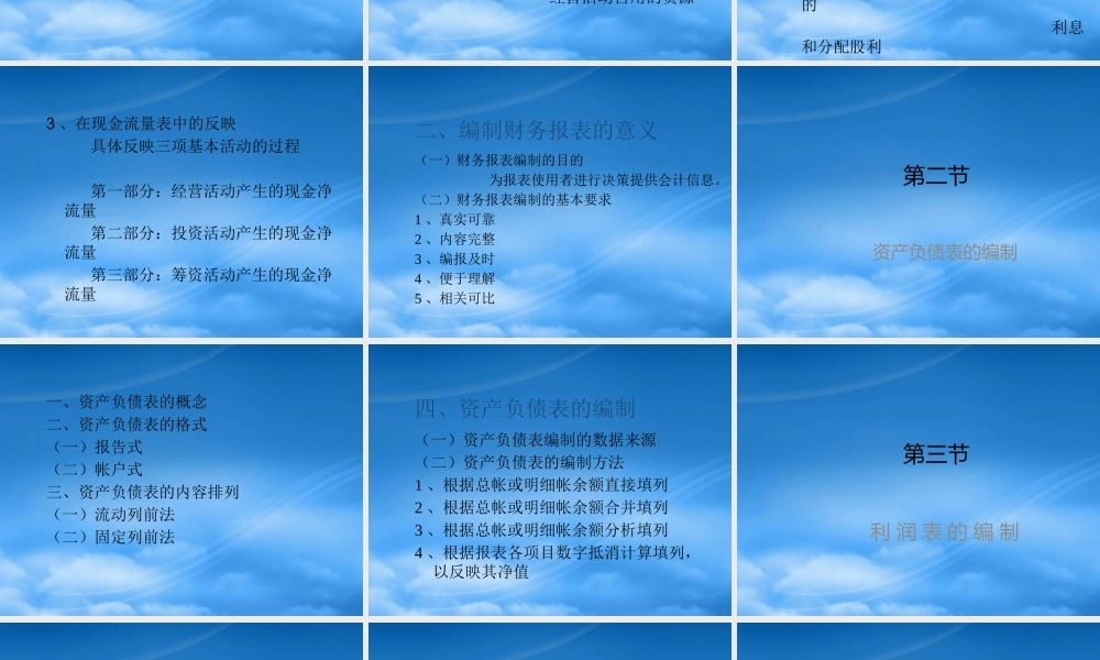 服装行业财务报表阅读与分析讲义