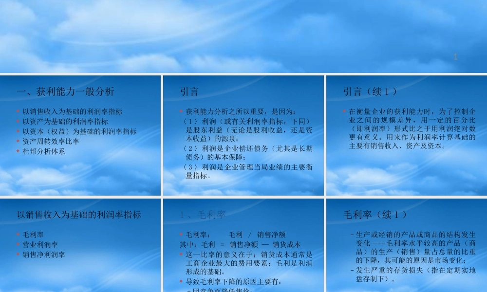 服装行业的获利能力一般分析