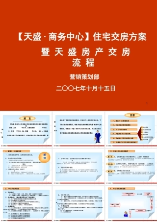 天盛商务中心交房方案交房流程-42页