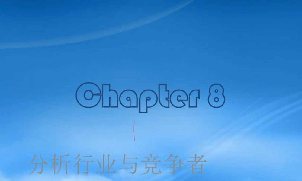 服装行业的竞争者分析
