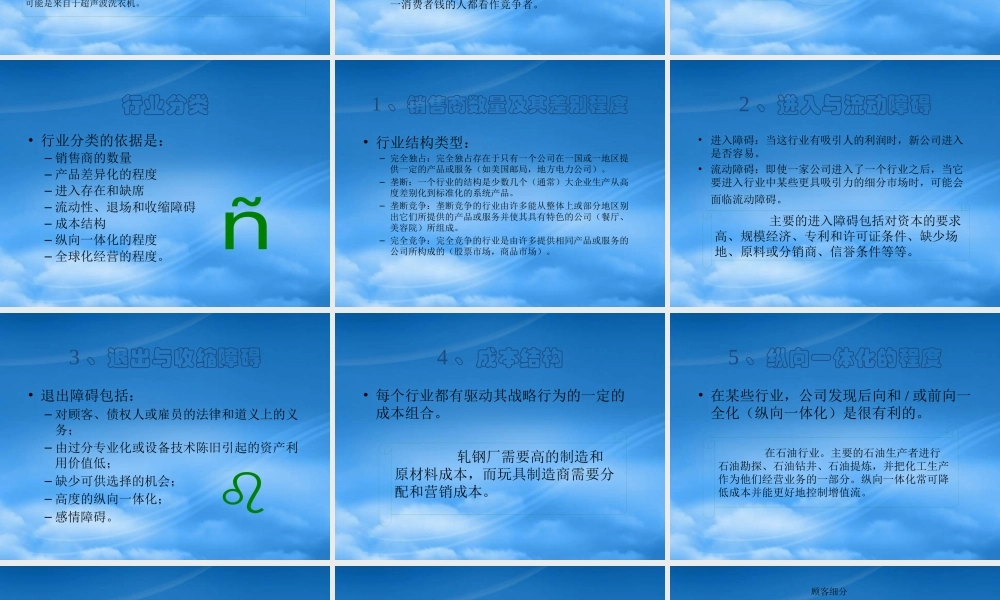 服装行业的竞争者分析