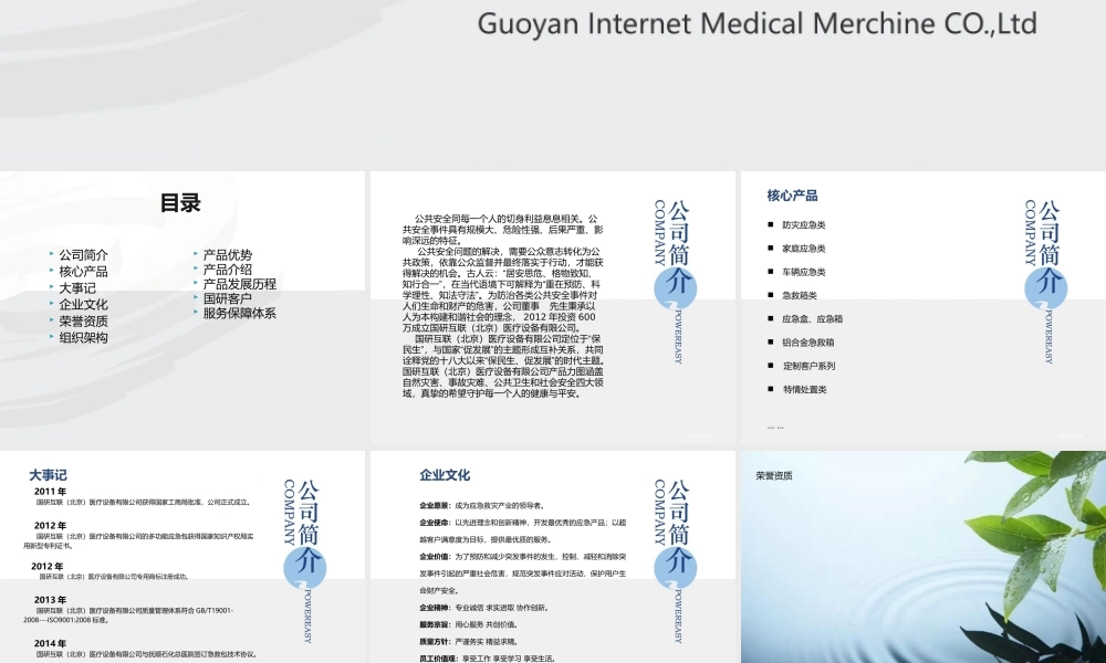 某公司及产品发展历程概论