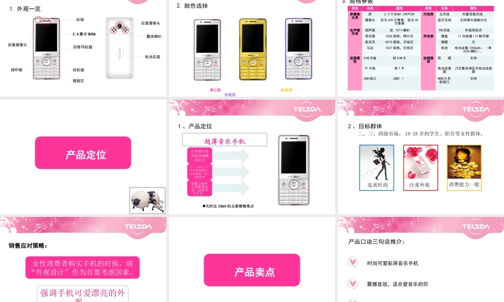 天时达T869产品培训手册