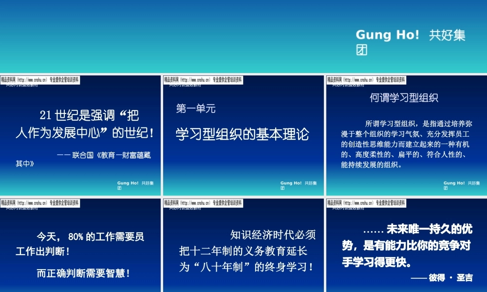 如何创建学习型组织(ppt 51页)