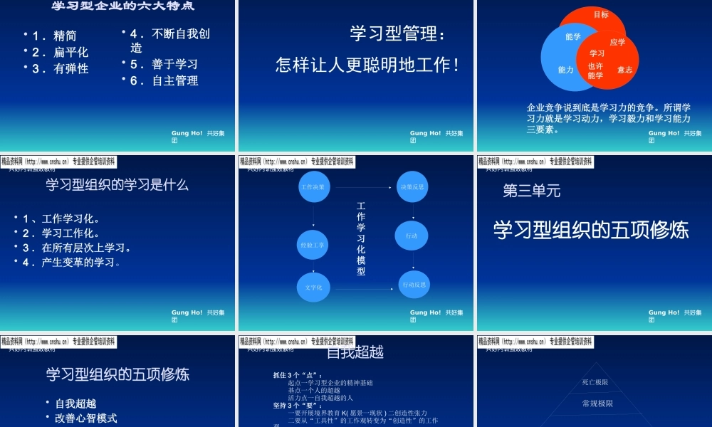 如何创建学习型组织(ppt 51页)