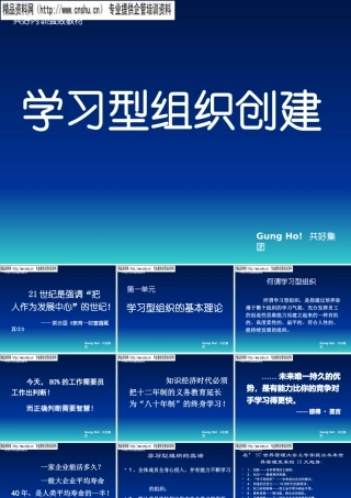 如何创建学习型组织(ppt 51页)