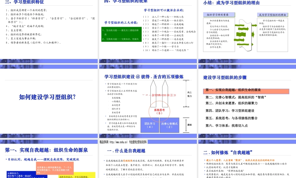 如何创建学习型组织(ppt 89页)
