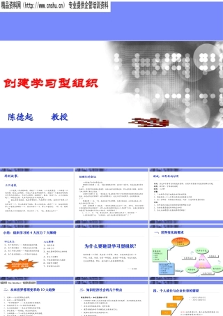 如何创建学习型组织(ppt 89页)