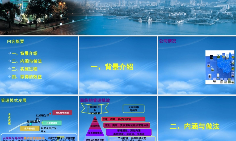 某公司集约化管理体系的构建及实施