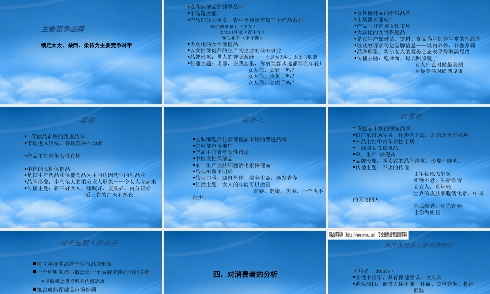 天使丽人品牌推广(1)