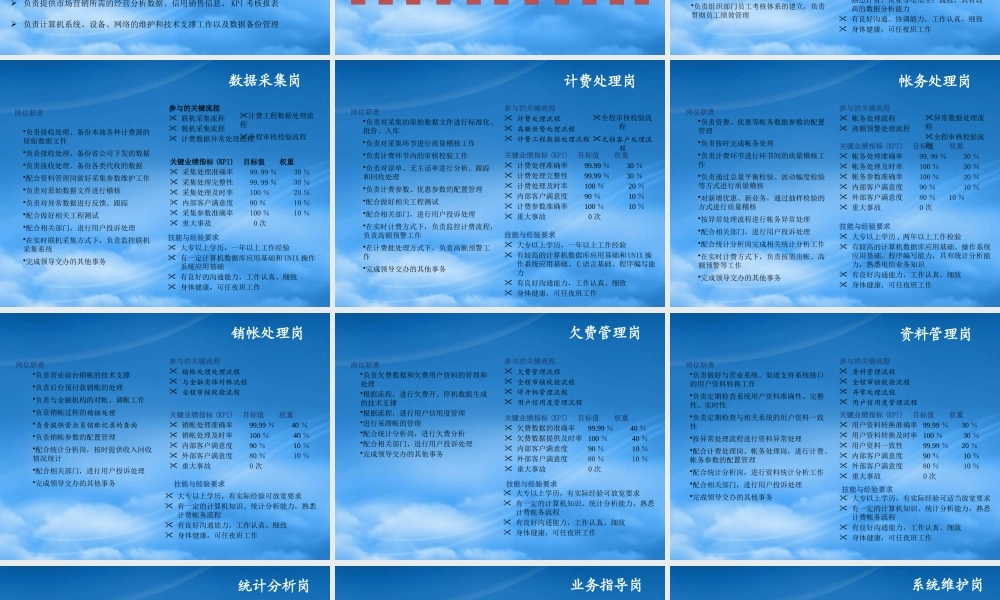 某公司计费帐务流程手册